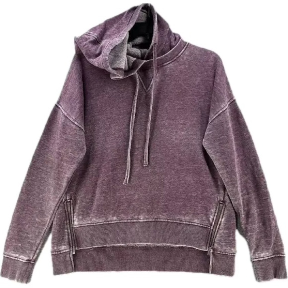 SO Heathered Purple Knit Hoodie
